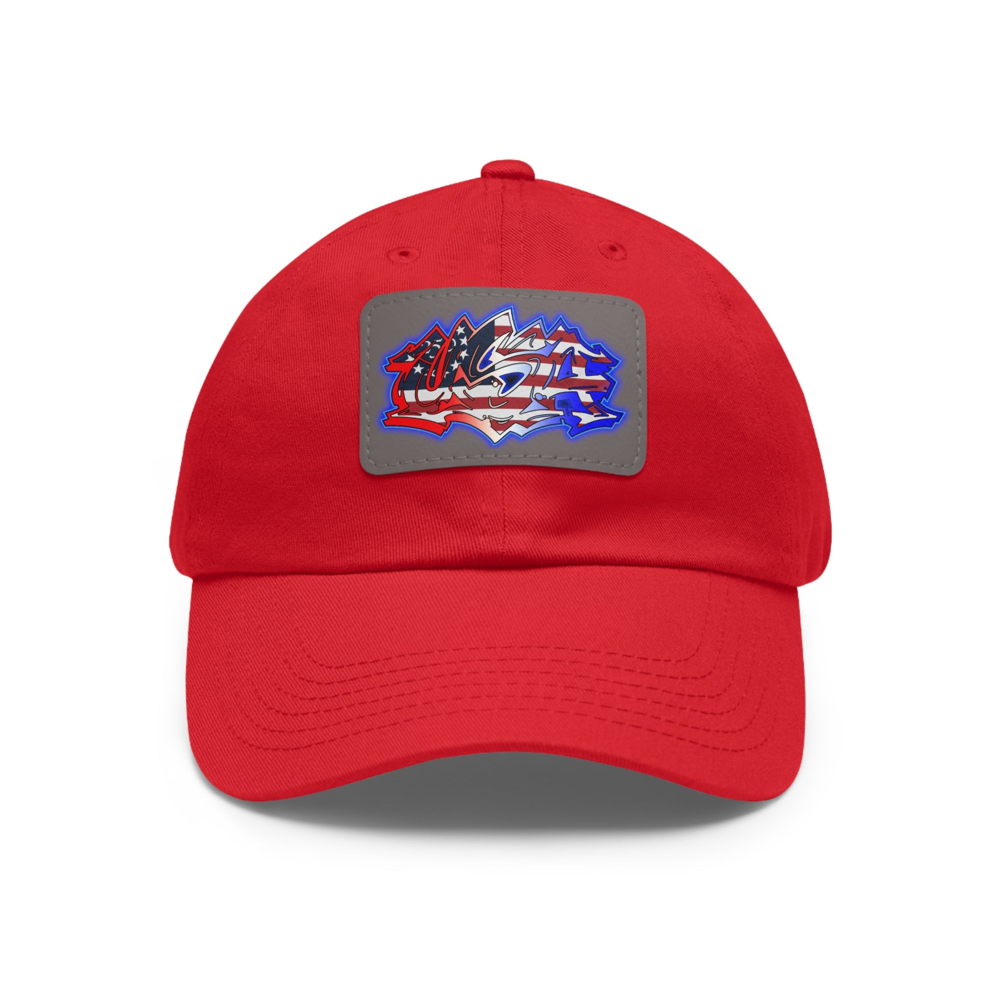 USA Graffiti / Leather Patch Hat