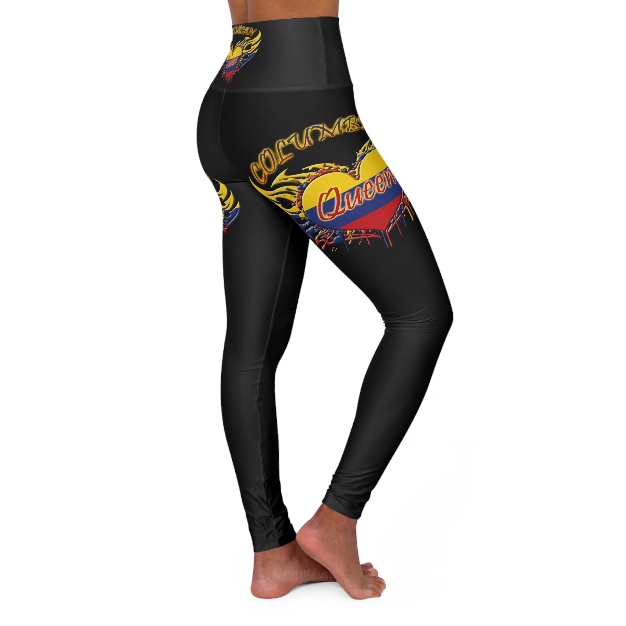 Columbian Queen / High-Waisted Yoga Leggings