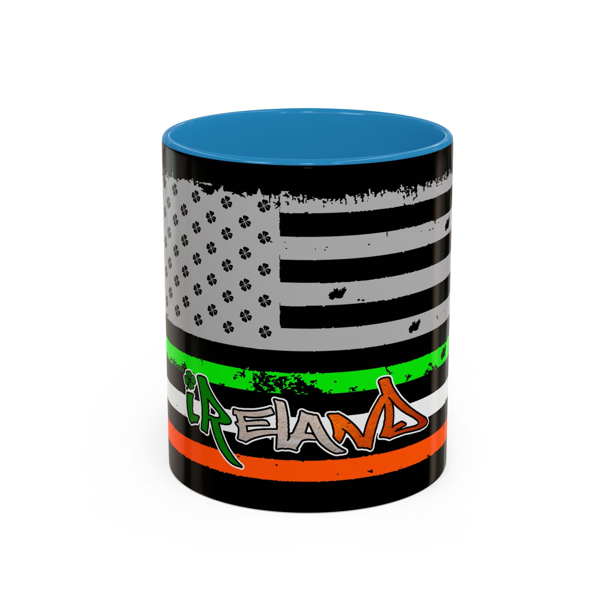 American/Ireland Flag / Accent Coffee Mug 11/15 oz