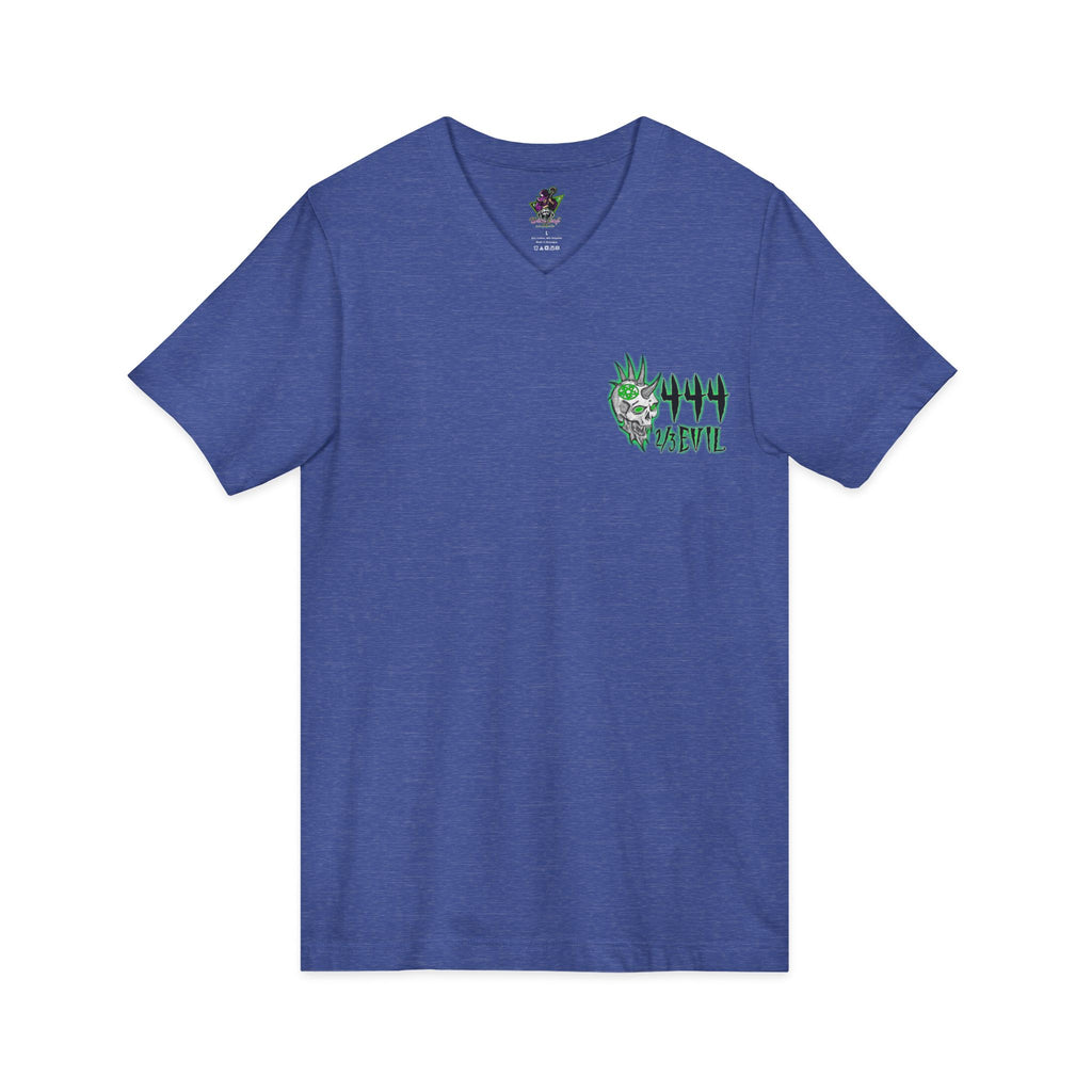 2/3 Evil Punk Skull / V-Neck Shirt