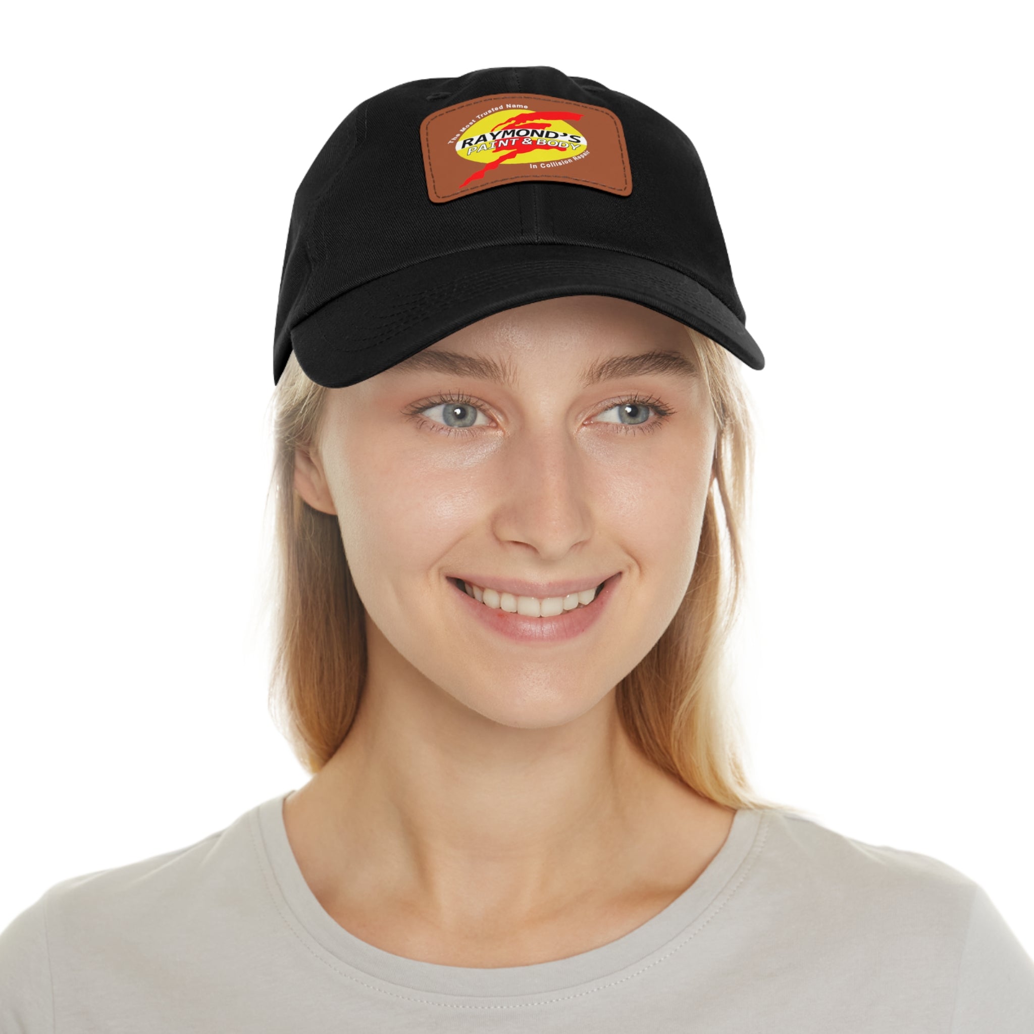 Raymond's Paint & Body Logo / Leather Patch Hat