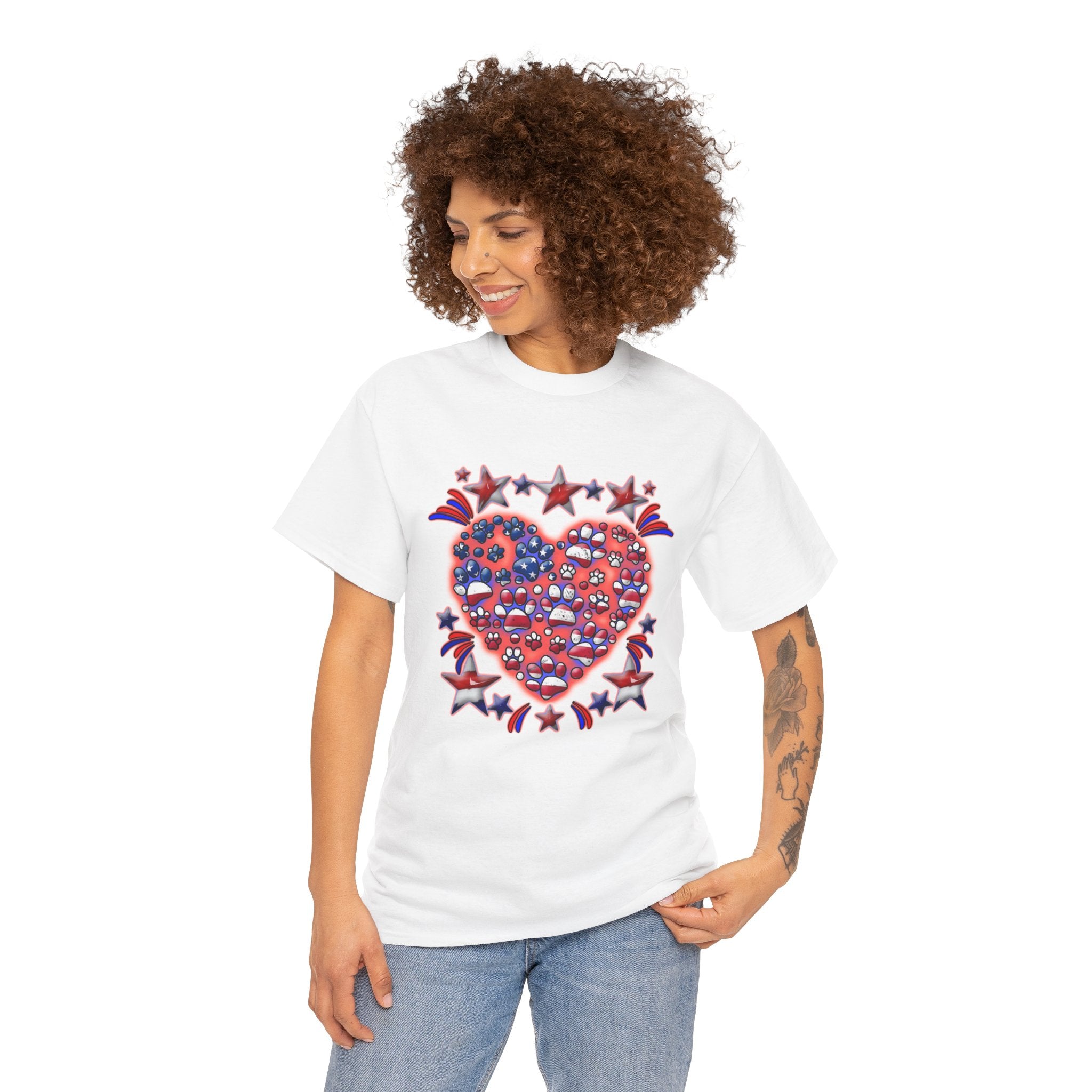 Patriotic Dog Heart
