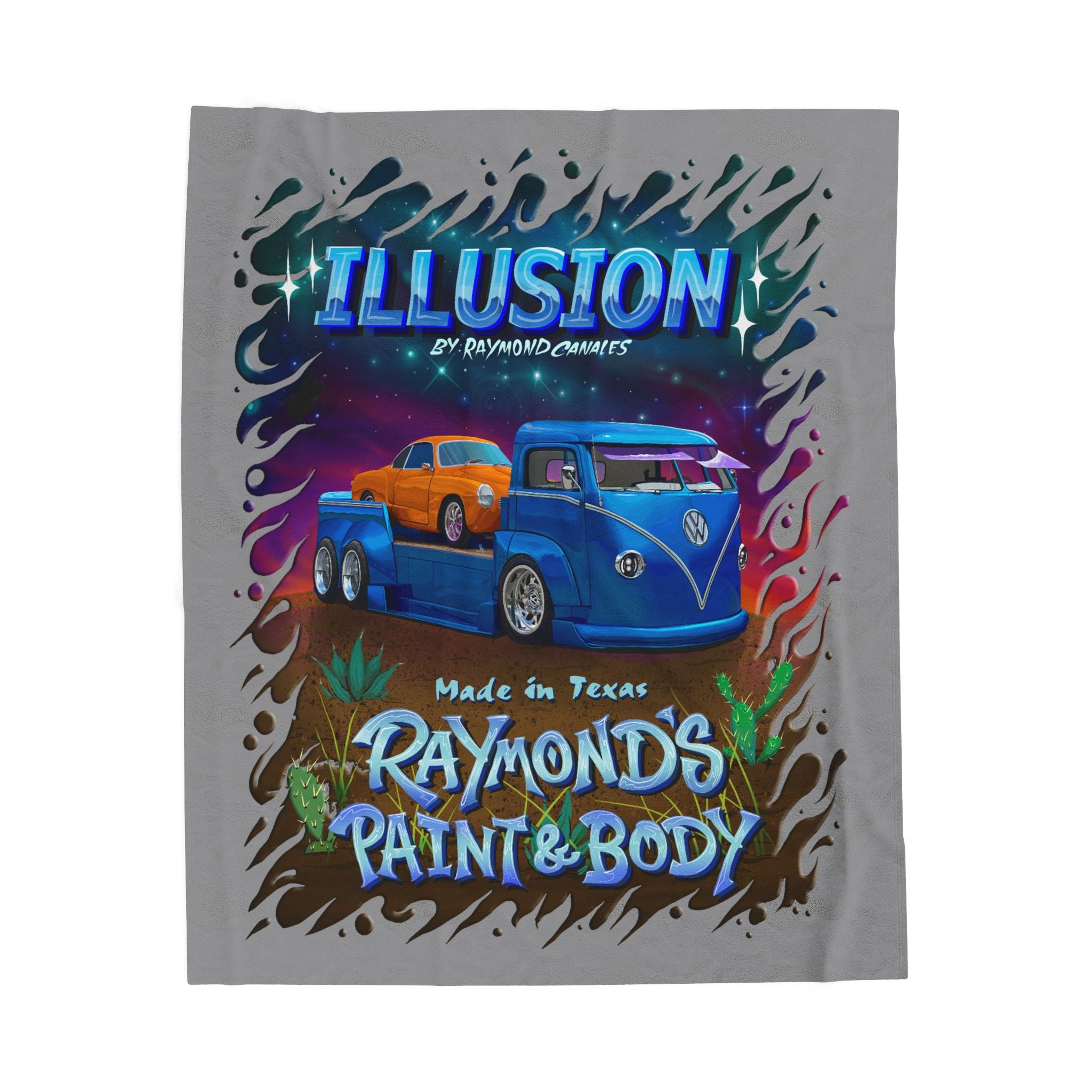 Raymond's Paint & Body 2 / Velveteen Plush Blanket