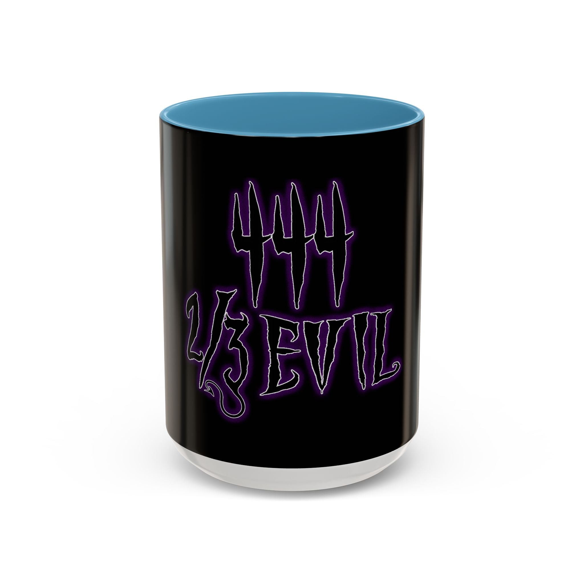 2/3 Evil Gothic Purple Script / Accent Coffee Mug 11/15oz