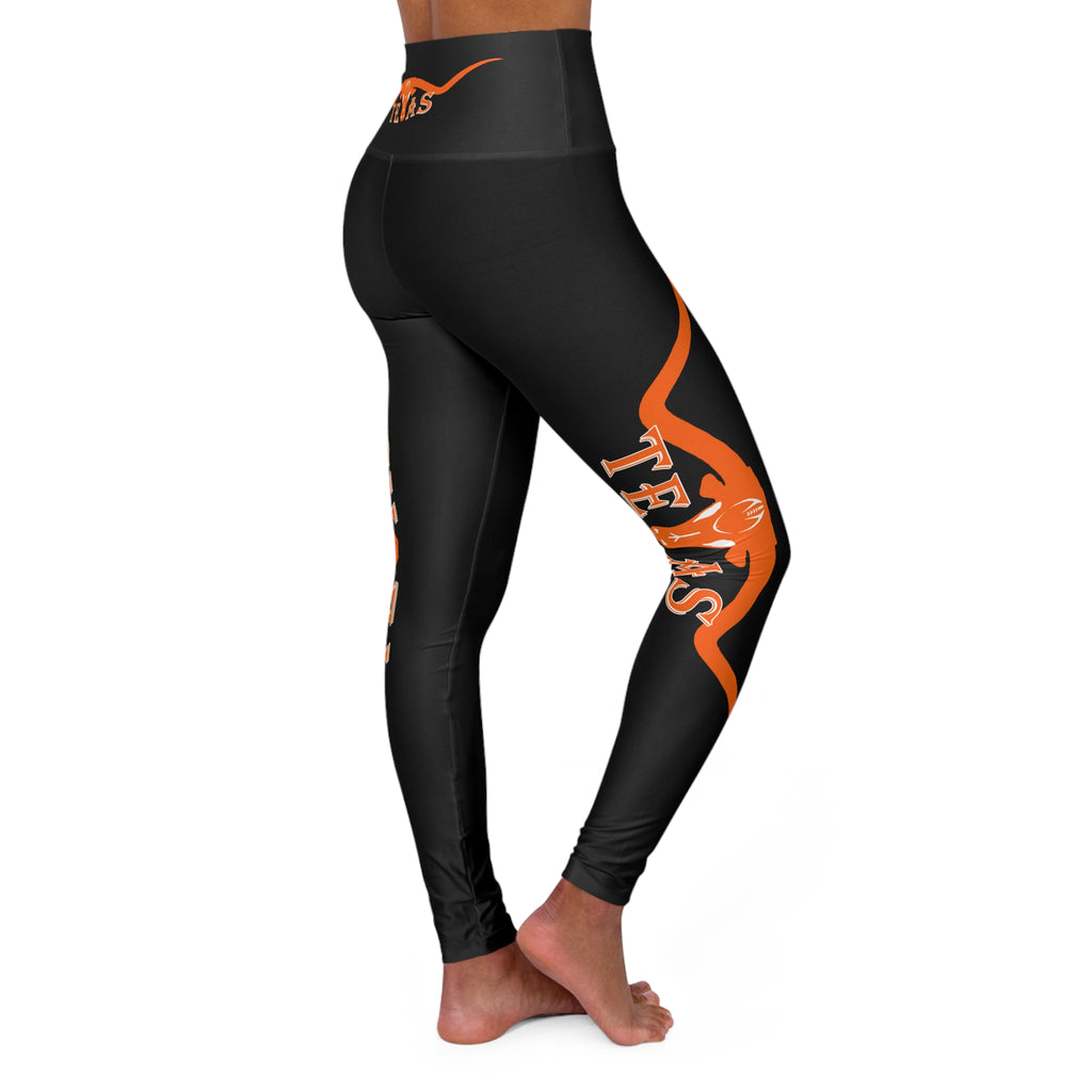 Texas Longhorns 2 / High-Waist Yoga Leggings
