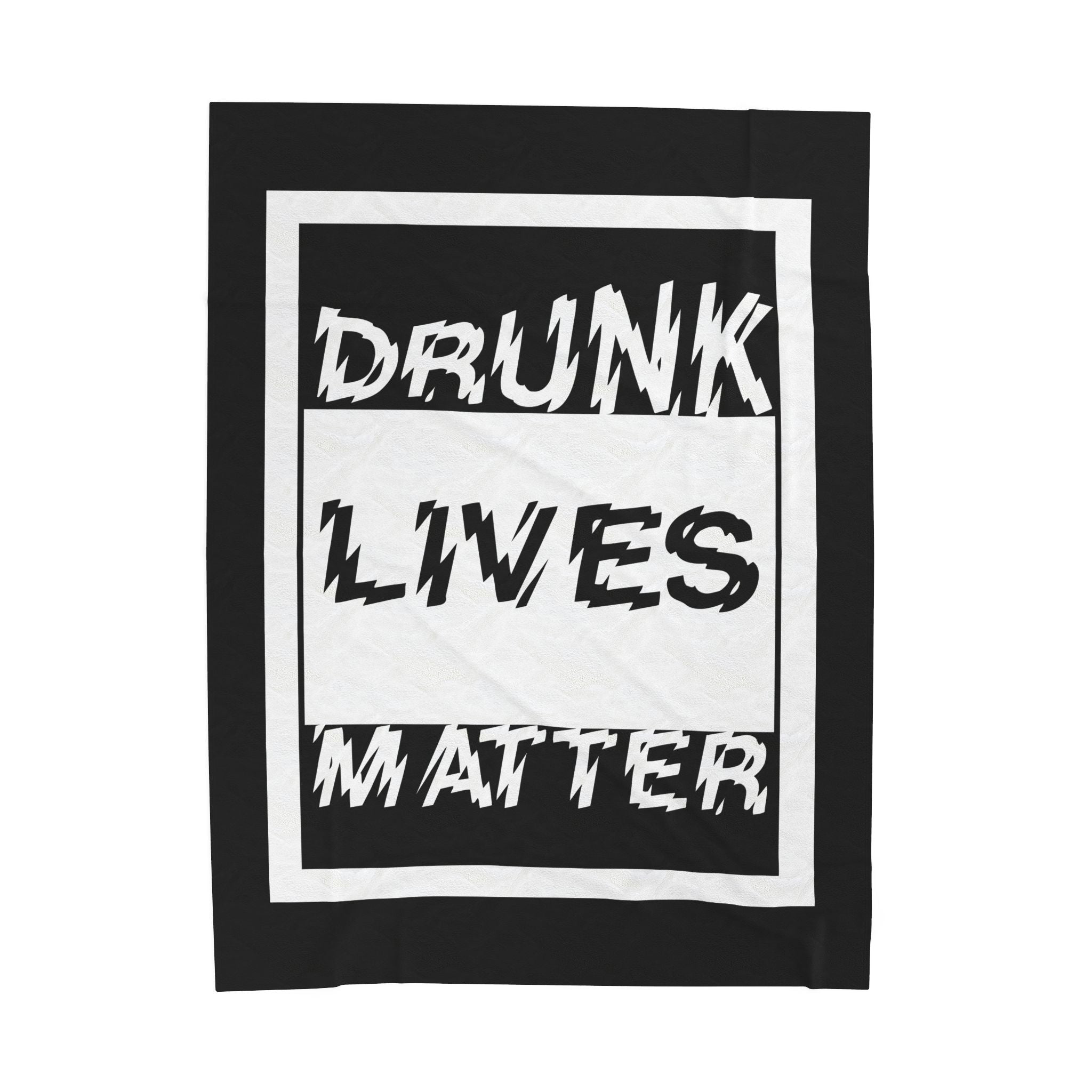 Straight Outta A Good Job / Velveteen Plush Blanket
