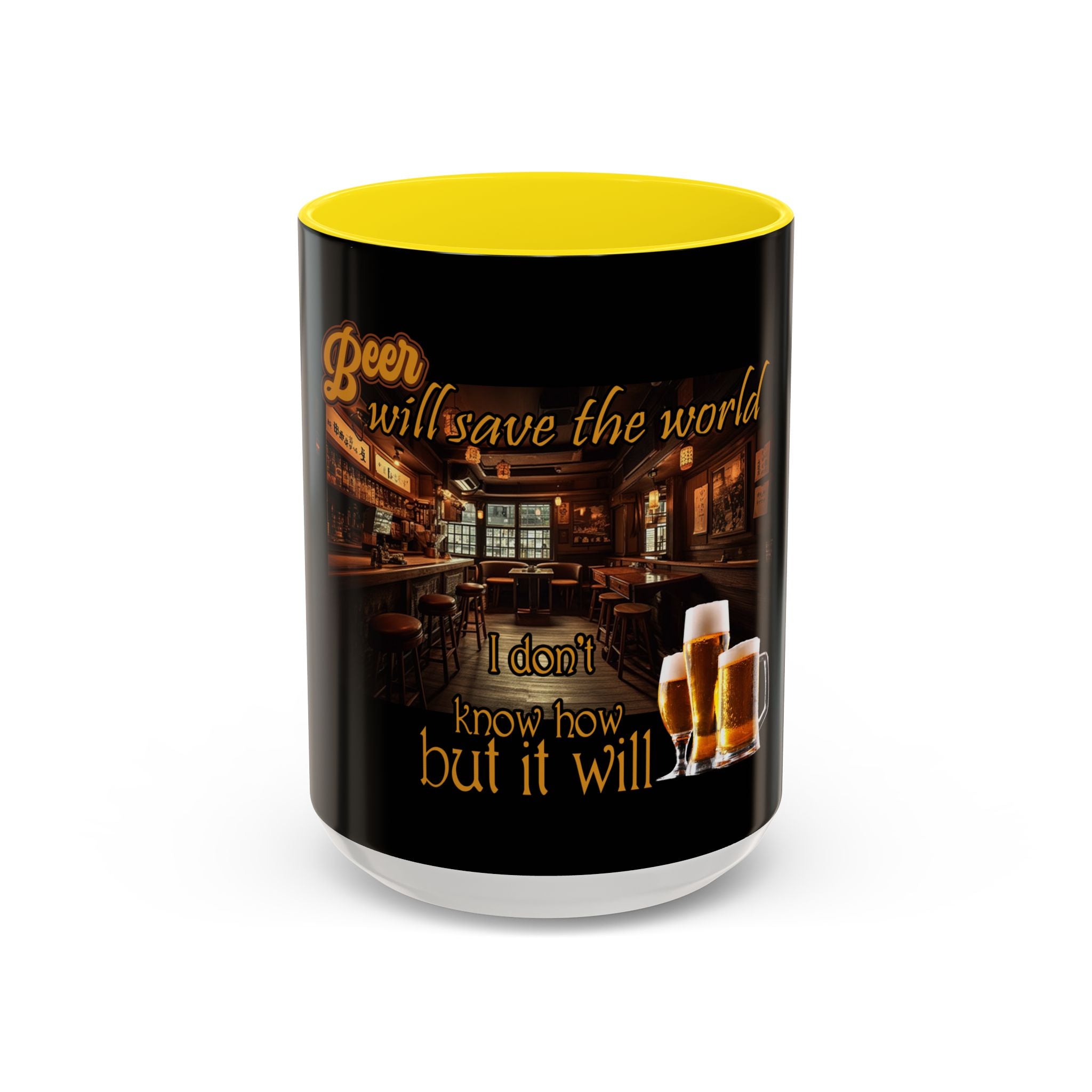 Beer Will Save The World / Accent Coffee Mug 11/15oz