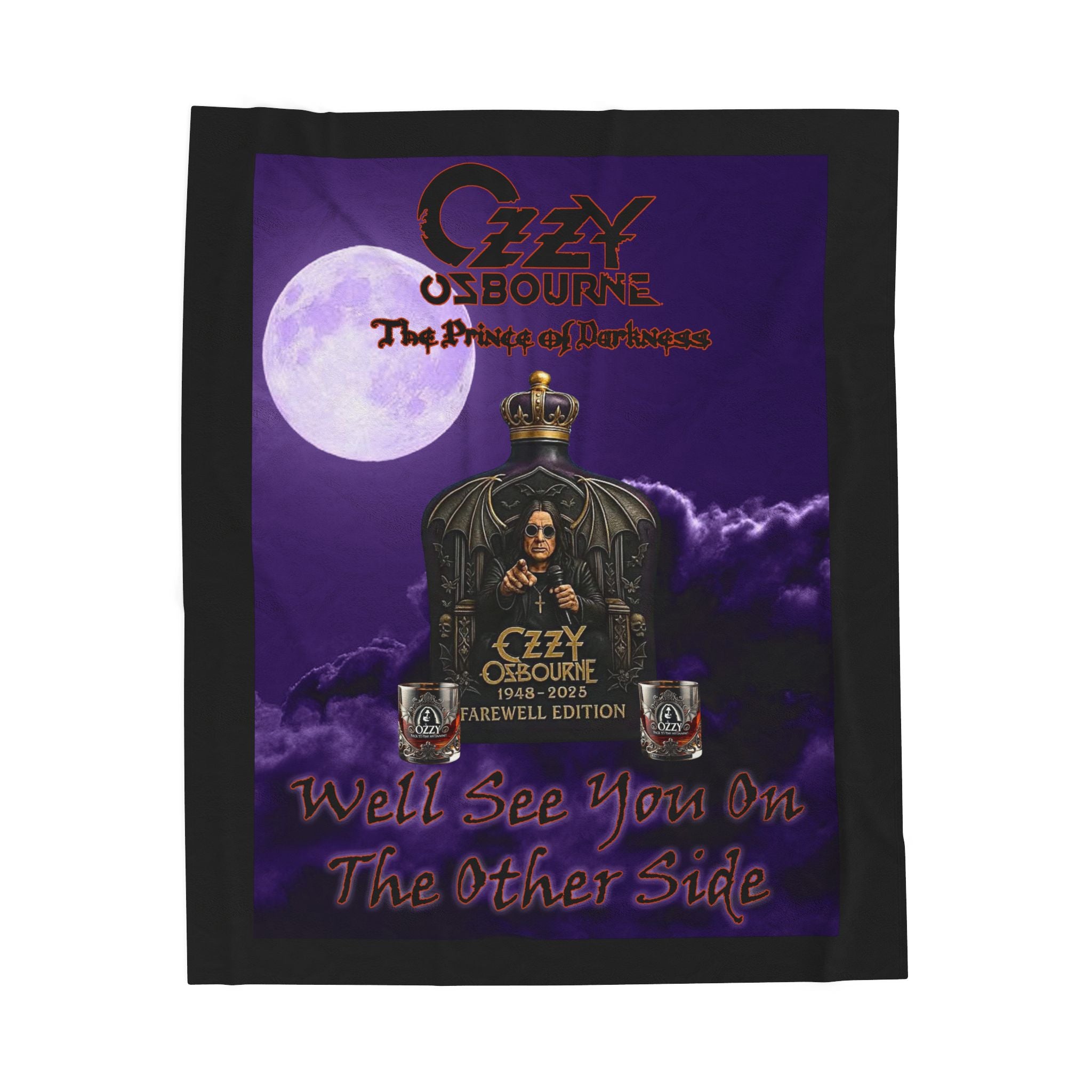 Farewell Ozzy /Velveteen Plush Blanket