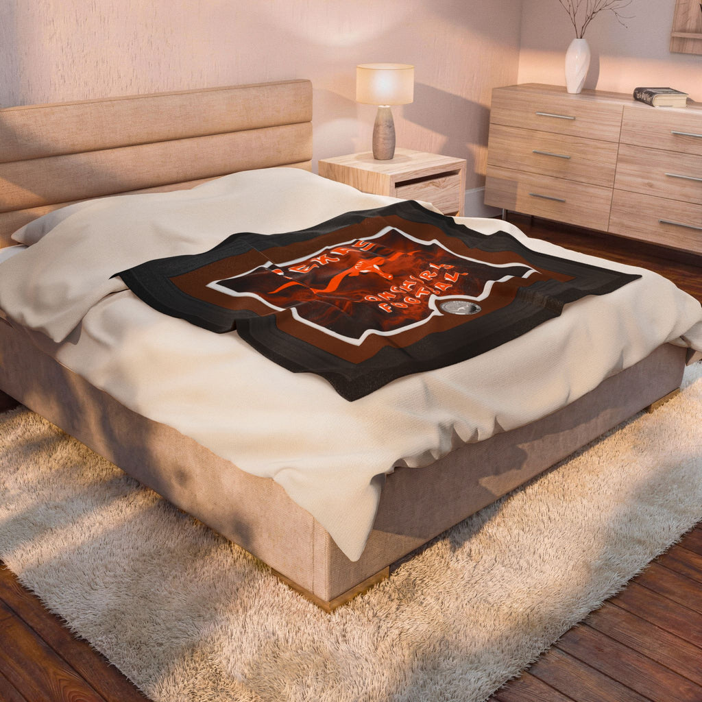 Texas Longhorns Framed / Velveteen Plush Blanket