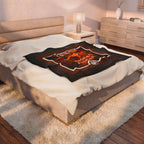 Texas Longhorns Framed / Velveteen Plush Blanket