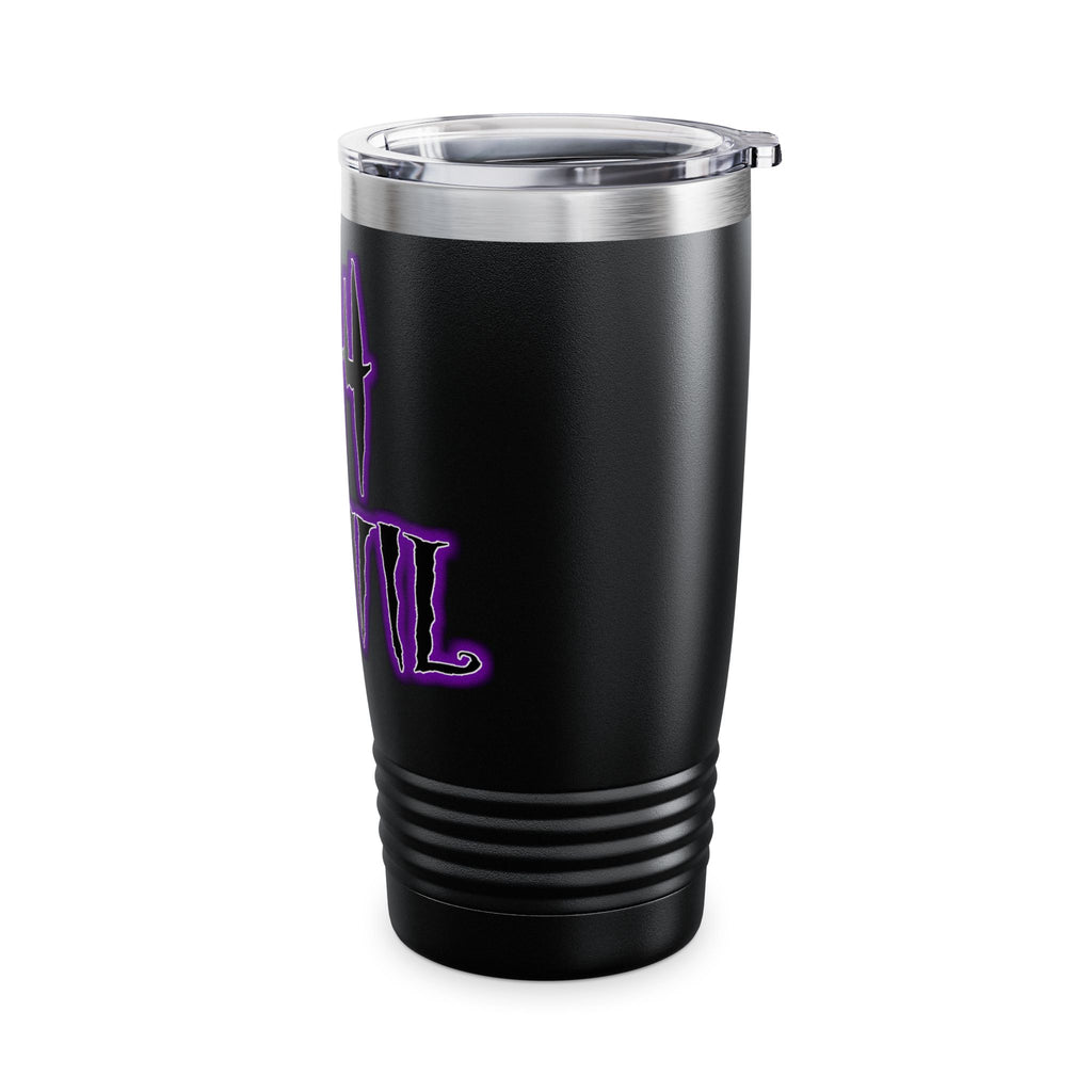 2/3 Evil Gothic Purple Script / Insulated Tumbler 20oz