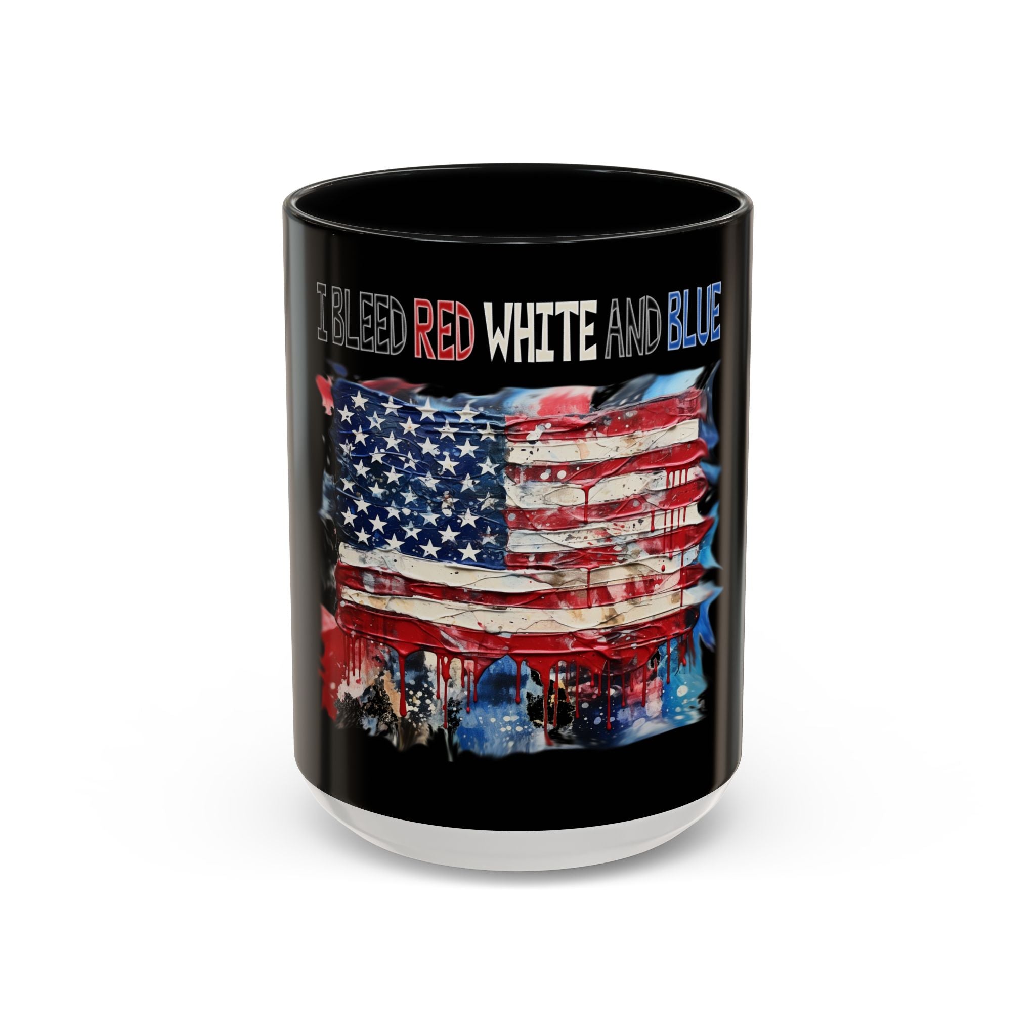 I Bleed Red White and Blue / Accent Coffee Mug 11/15 oz