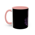 2/3 Evil Gothic Purple Script / Accent Coffee Mug 11/15oz