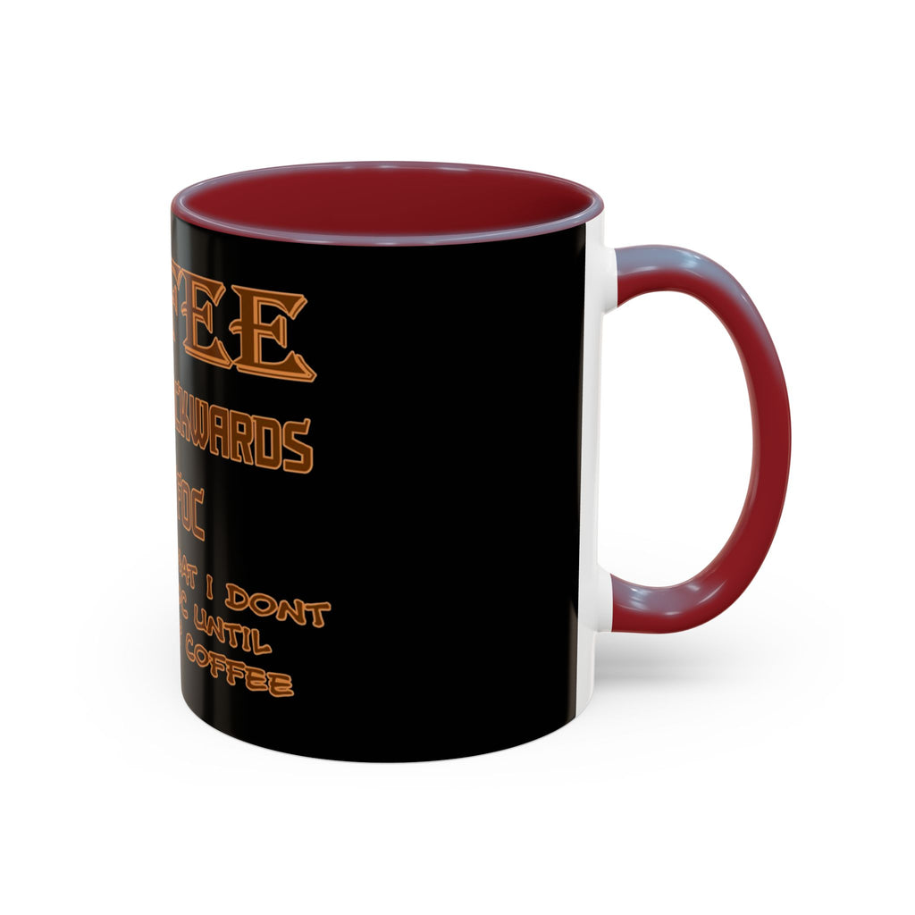 Coffee Spelled Backwards Is EEFFOC / Accent Coffee Mug 11/15oz