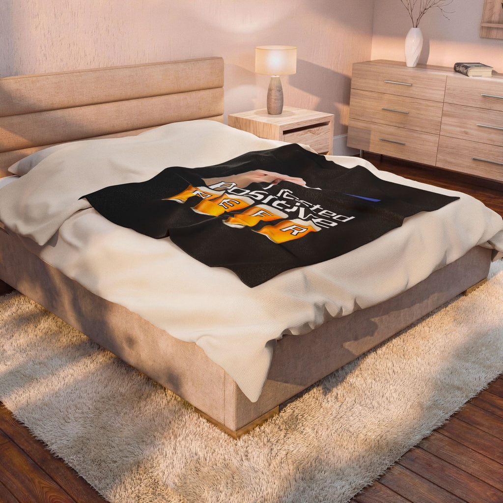 Tested Positive Beer/ Veviteen Plush Blanket