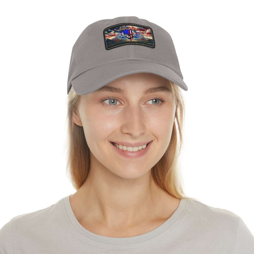 Skull & Guns 250th / Leather Patch Hat