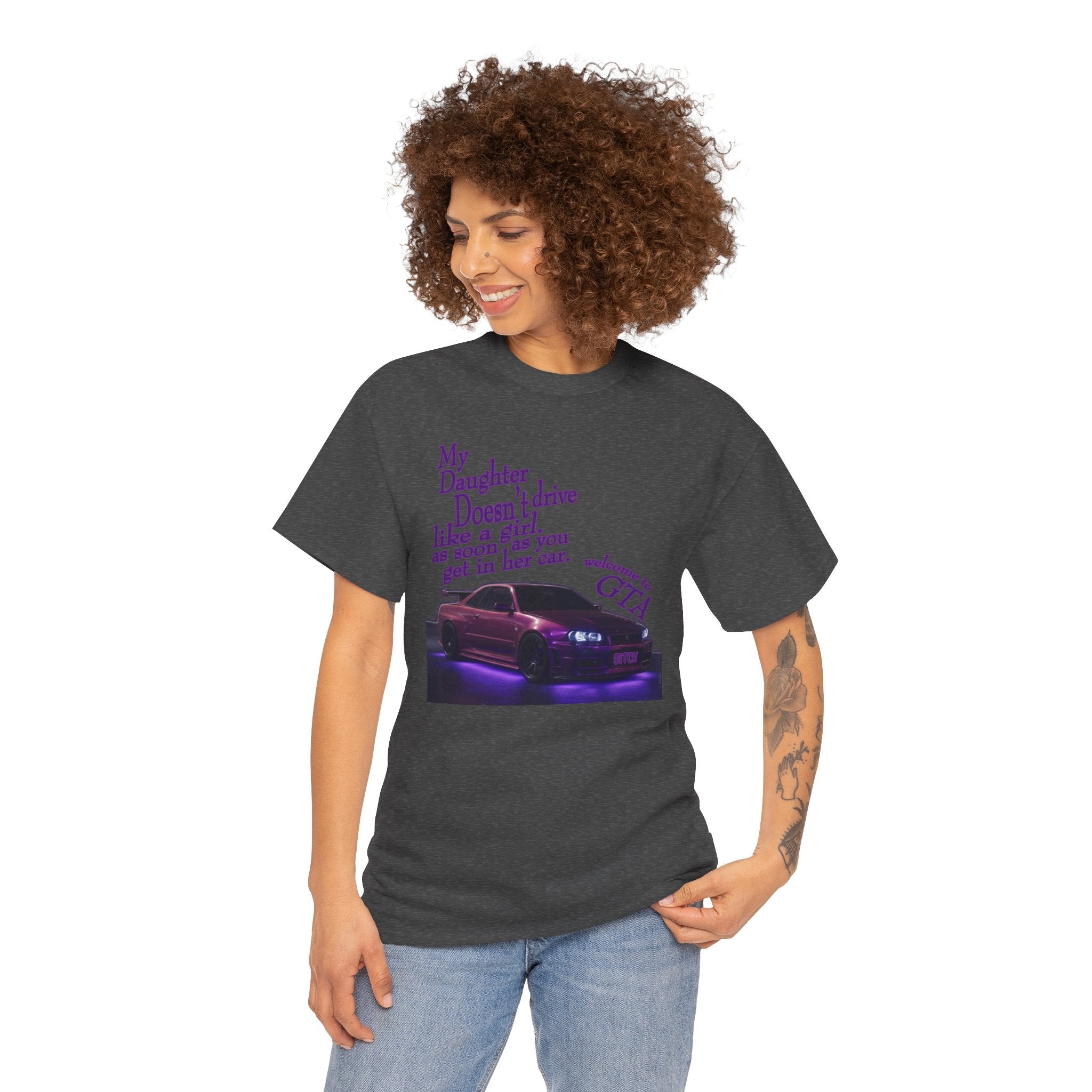 Daughter Doesn't Drive Like A Girl Purple