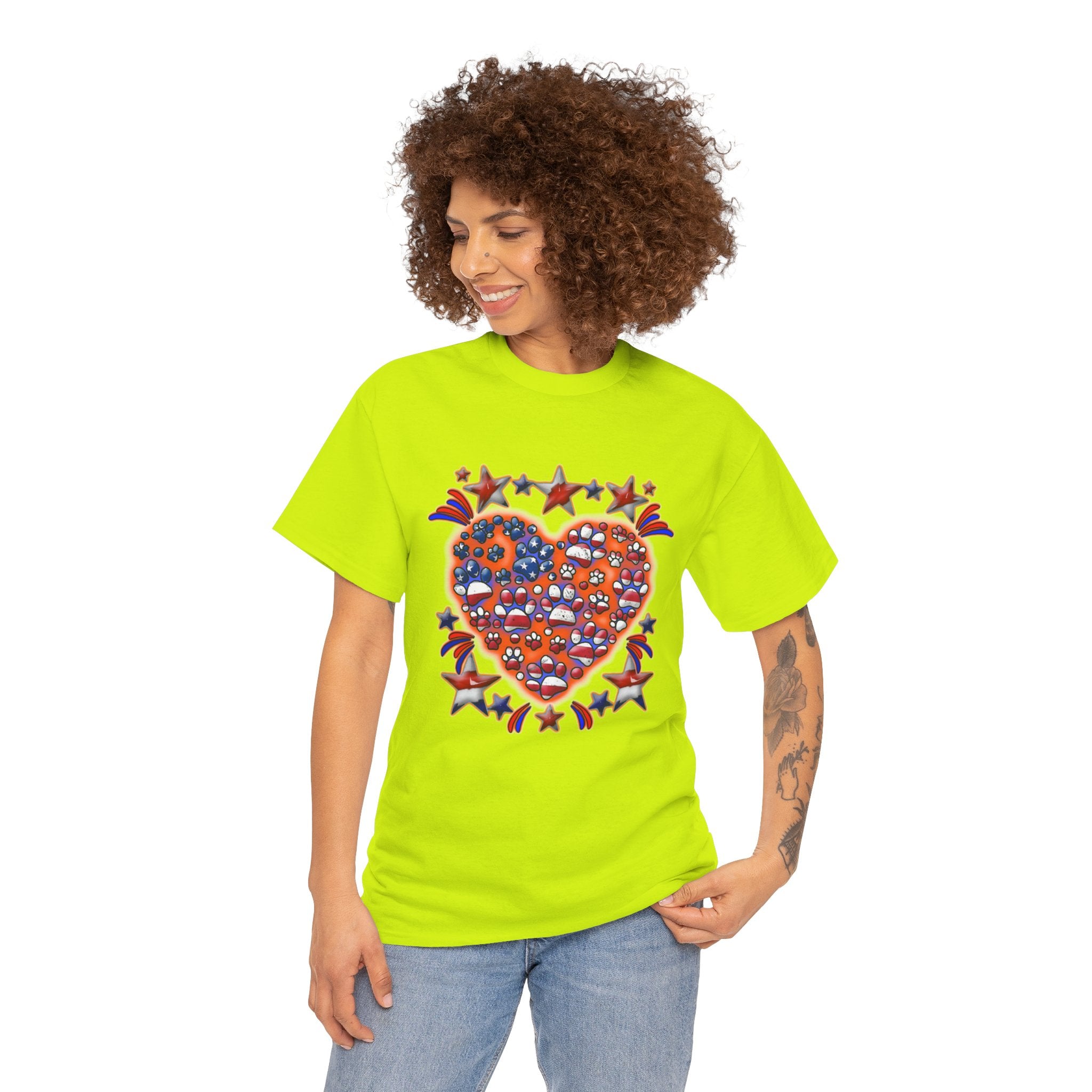 Patriotic Dog Heart