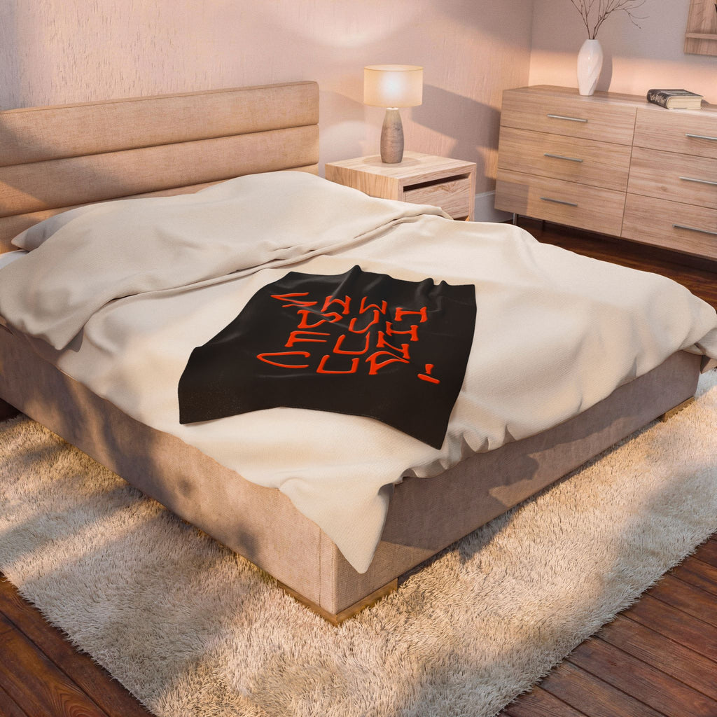 SHUH DUH FUH CUP / Velveteen Plush Blanket