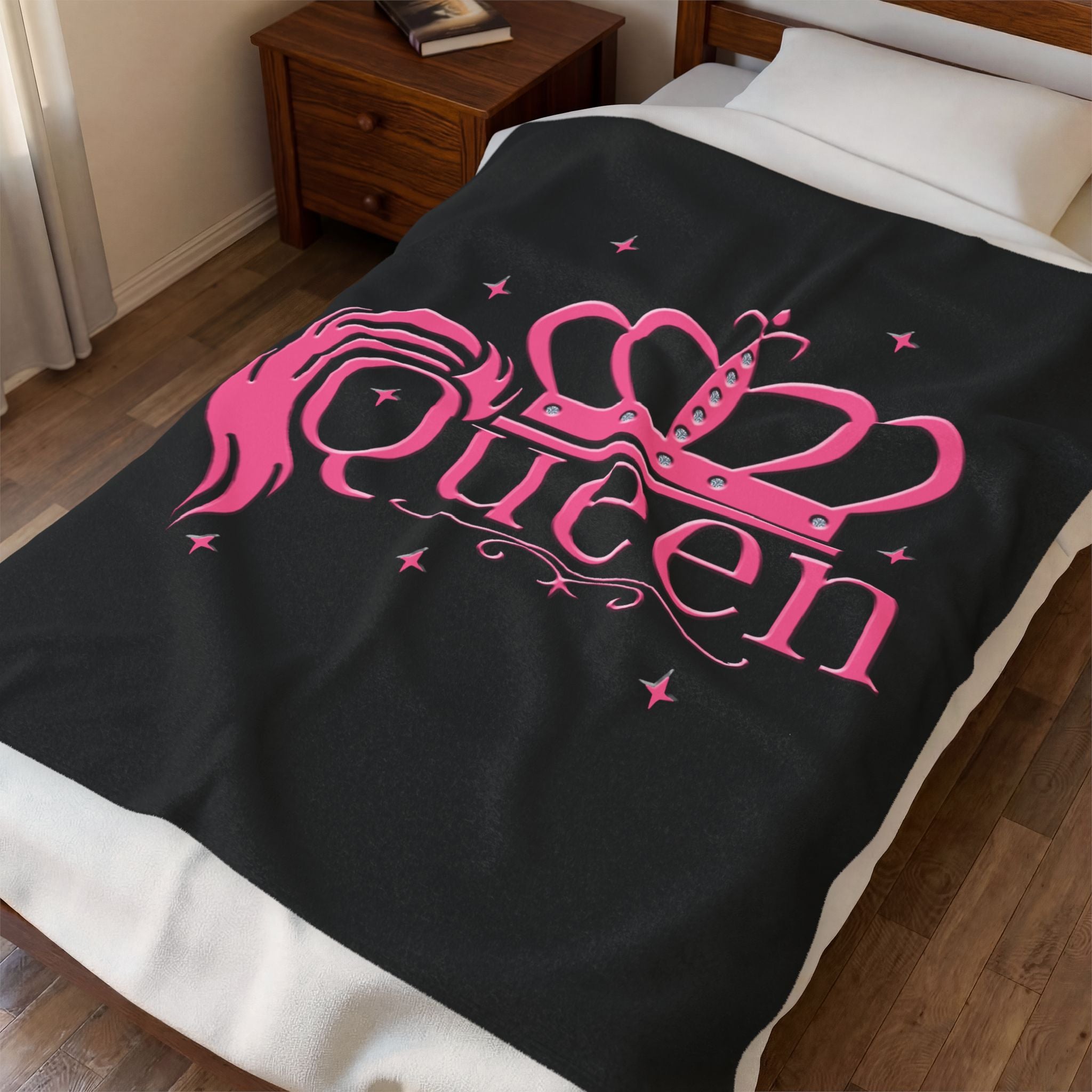 Queen Crown / Velveteen Plush Blanket