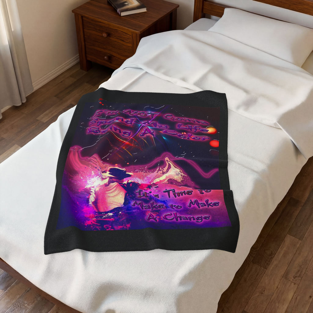 Life Being A Color / Velveteen Plush Blanket