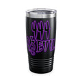 2/3 Evil Gothic Purple Script / Insulated Tumbler 20oz