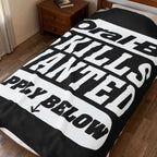 Oral-B Skills Wanted /Velveteen Plush Blanket