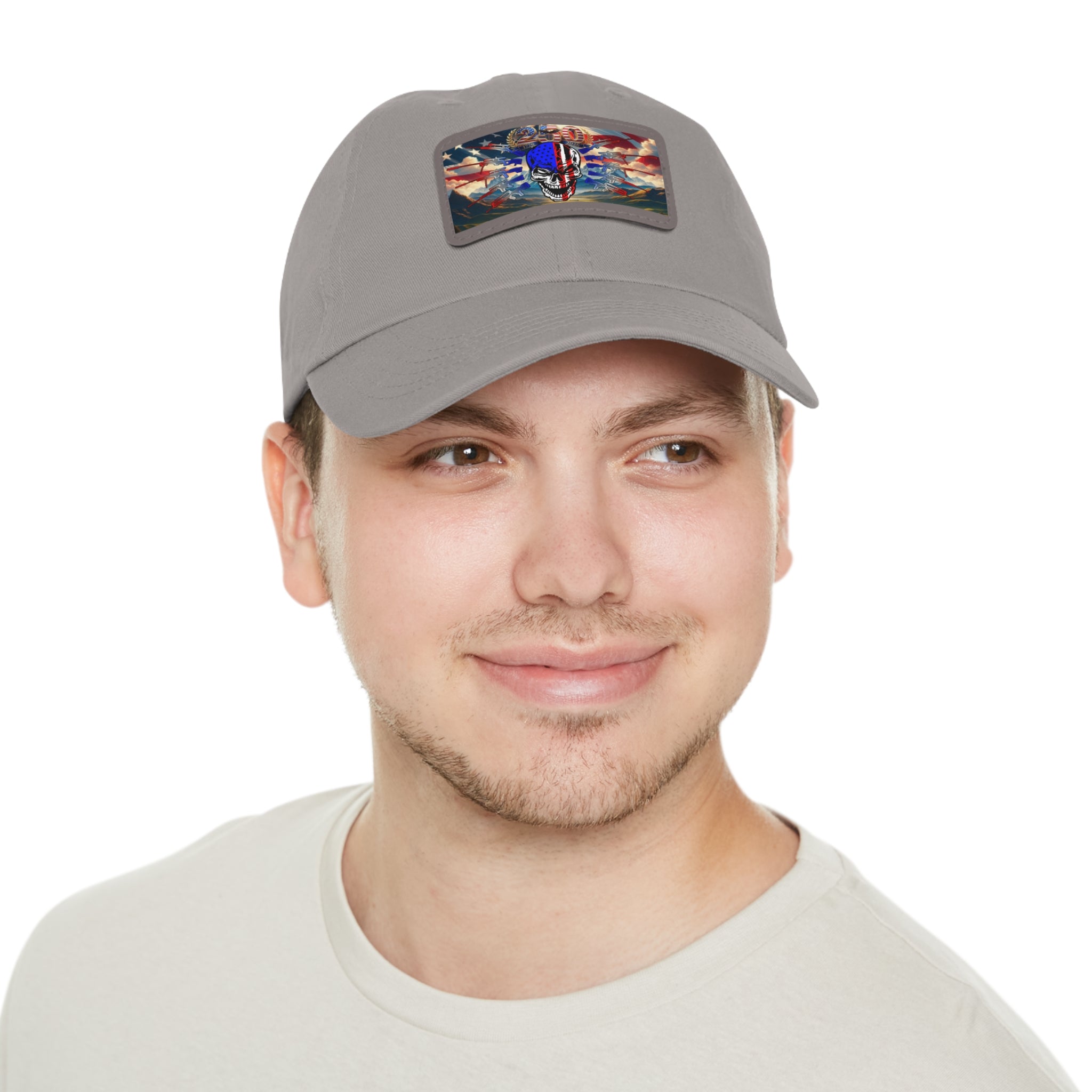 Skull & Guns 250th / Leather Patch Hat
