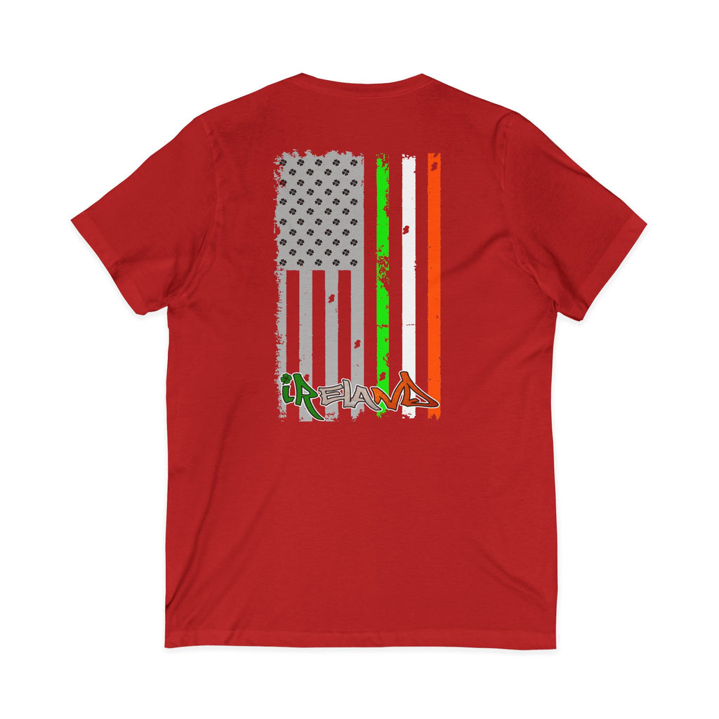 American / Ireland Flag  F&B / V-Neck Tee