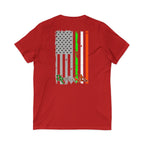 American / Ireland Flag  F&B / V-Neck Tee