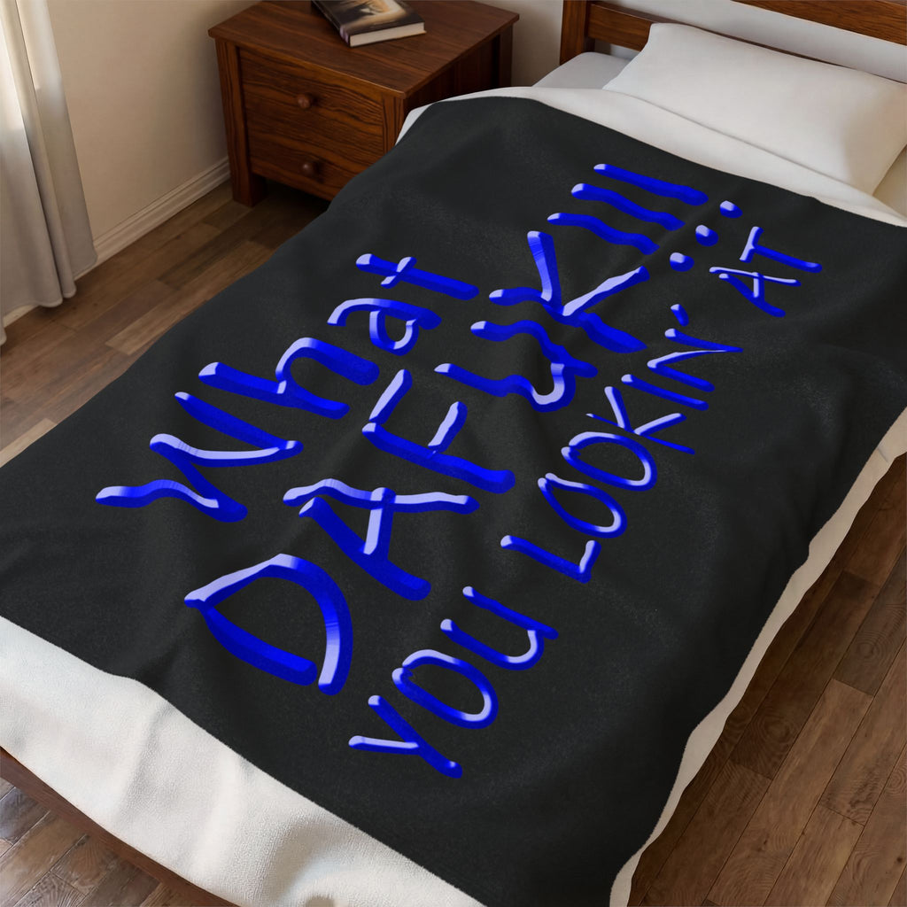 What DAFUK / Velveteen Plush Blanket