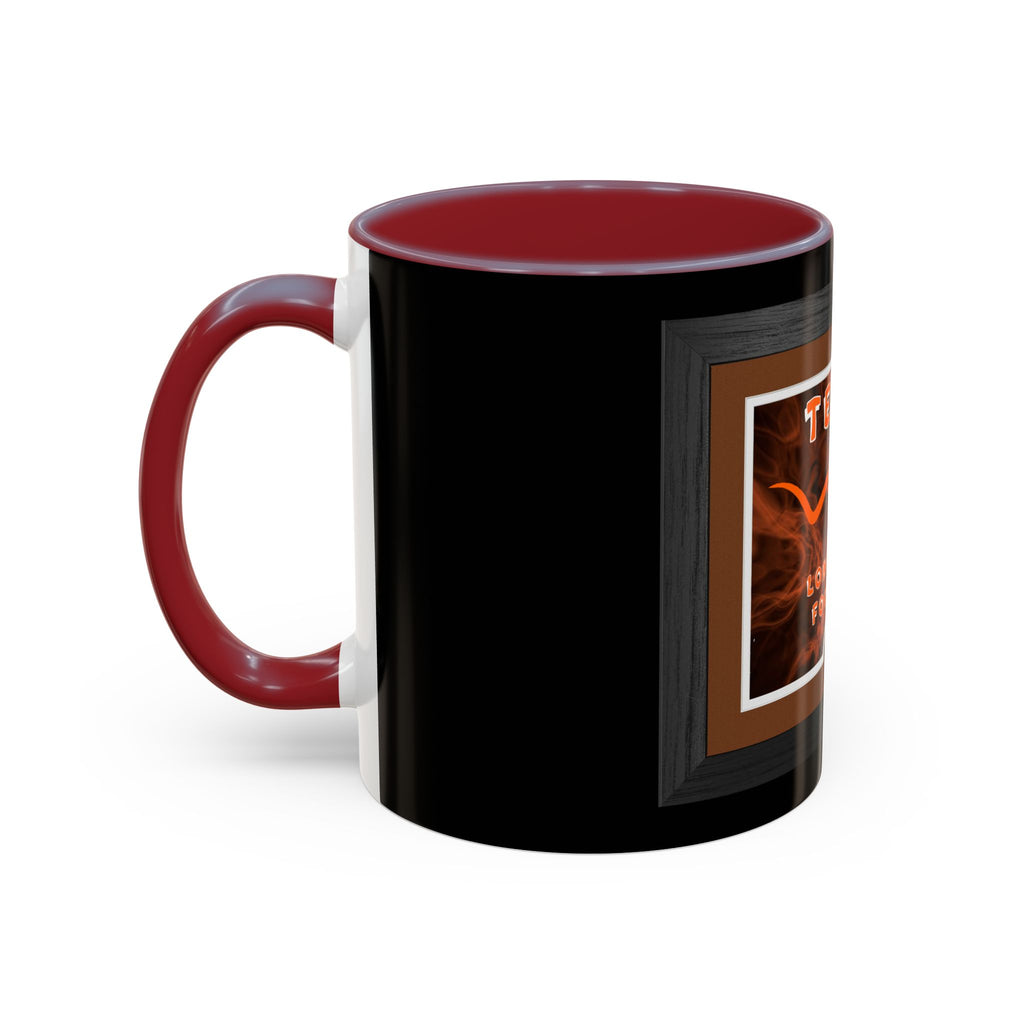 Texas Longhorns Framed / Accent Coffee Mug 11/15oz