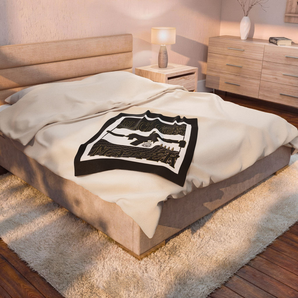 Black Guns Matter / Velveteen Plush Blanket