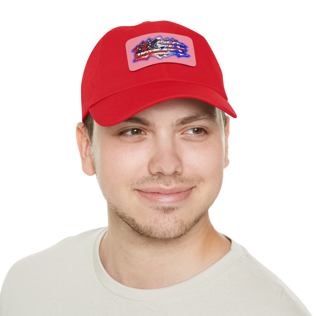 USA Graffiti / Leather Patch Hat