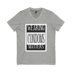 Wearing Condoms Matters / V-Neck Tee