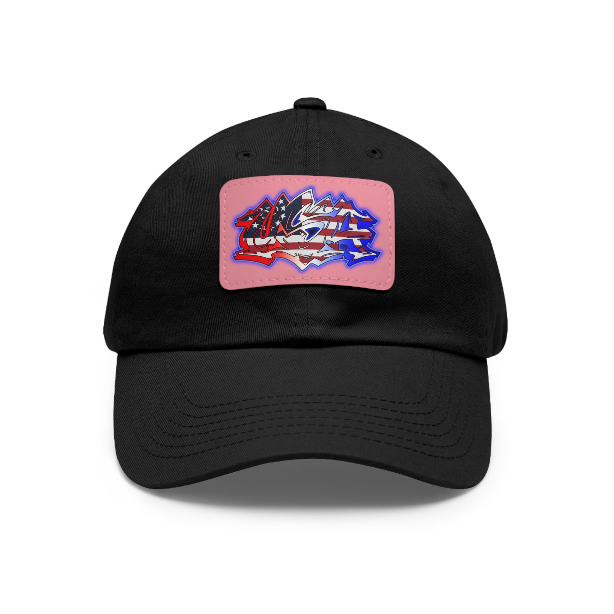 USA Graffiti / Leather Patch Hat