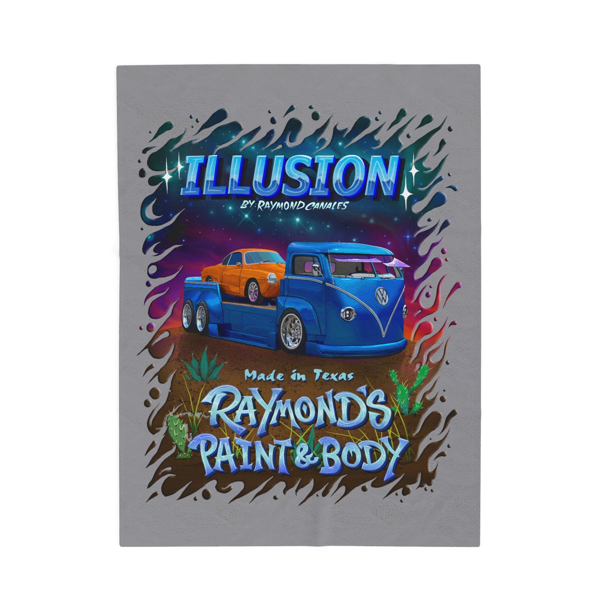 Raymond's Paint & Body 2 / Velveteen Plush Blanket