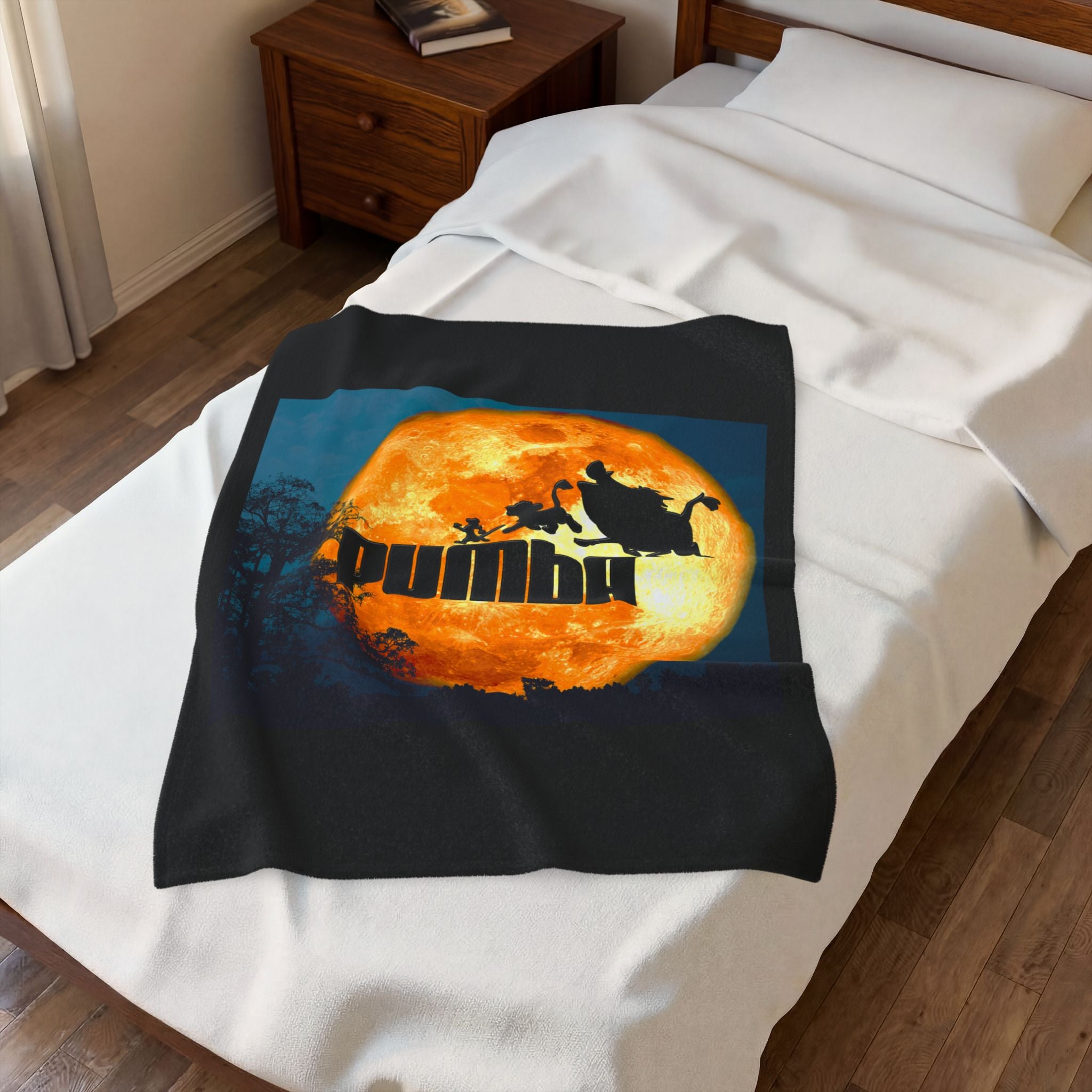 Pumba Moon / Velveteen Plush Blanket