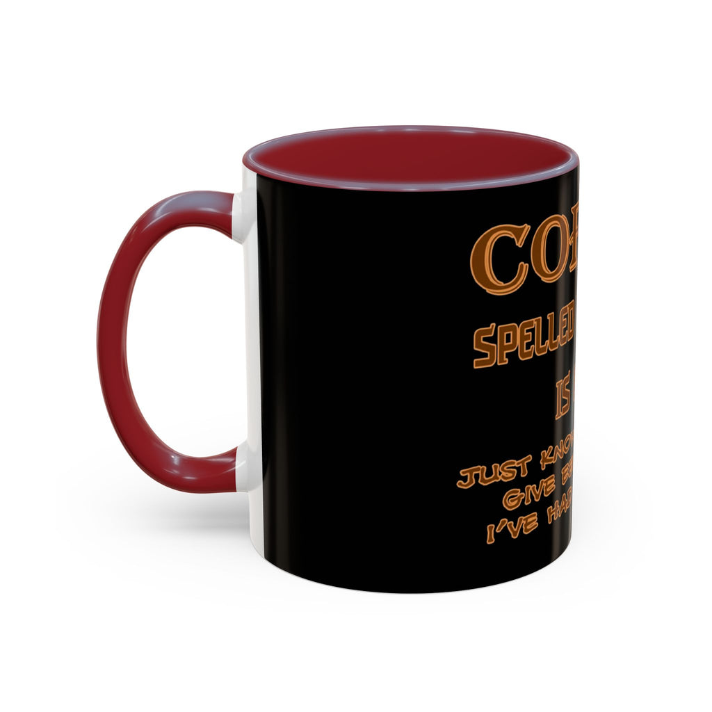 Coffee Spelled Backwards Is EEFFOC / Accent Coffee Mug 11/15oz