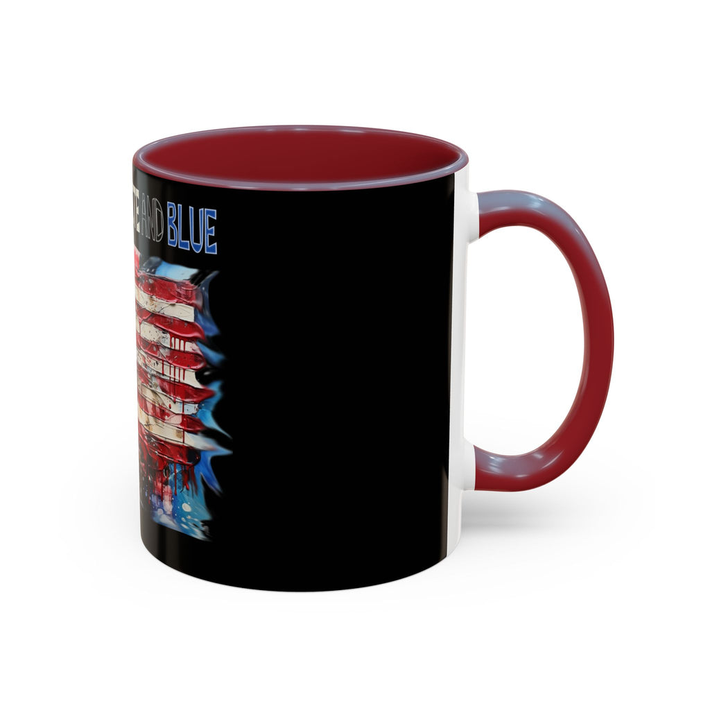 I Bleed Red White and Blue / Accent Coffee Mug 11/15 oz