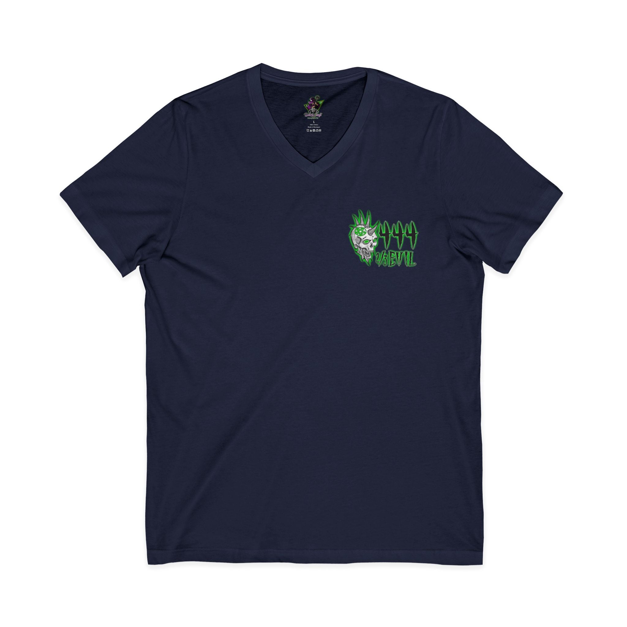 2/3 Evil Punk Skull / V-Neck Shirt