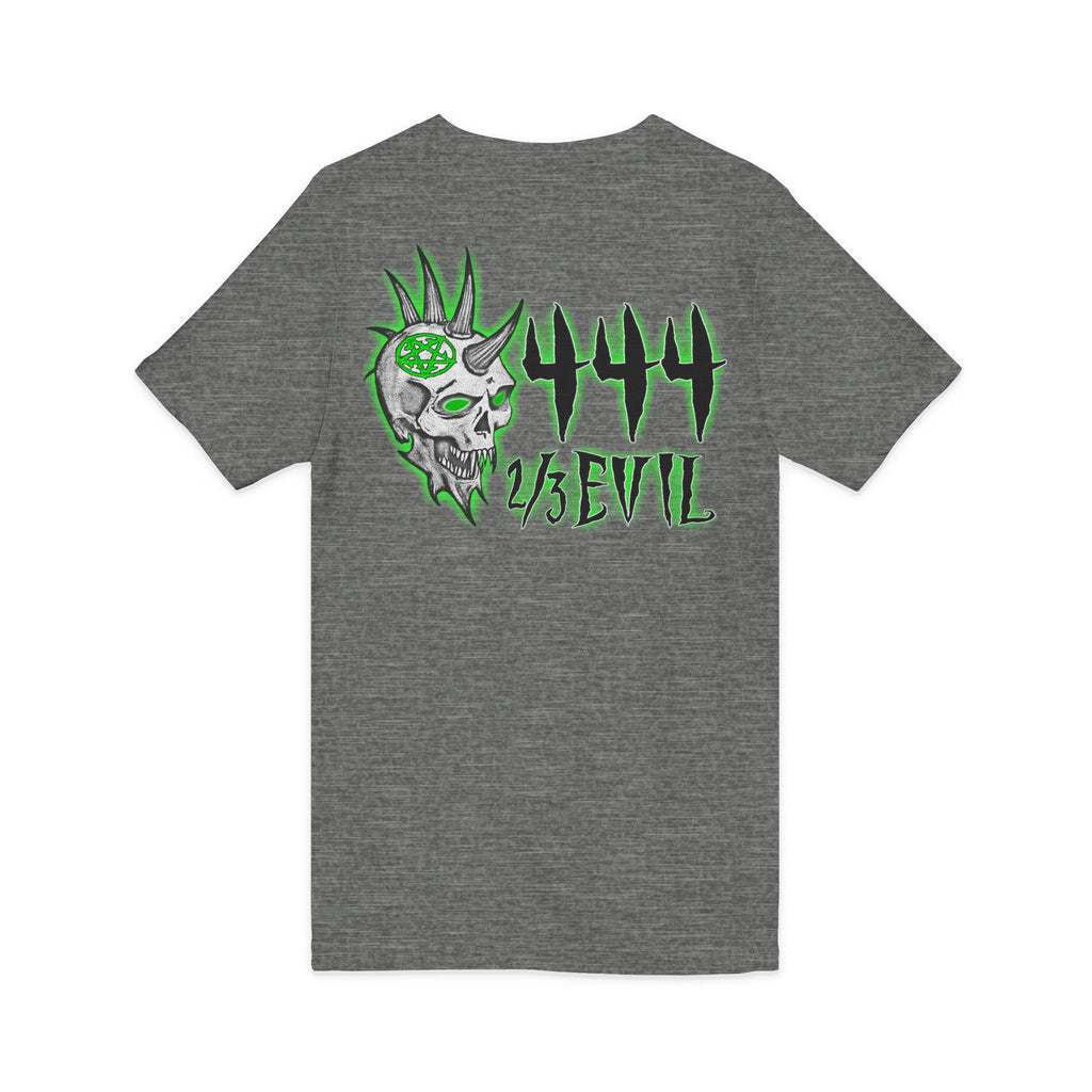 2/3 Evil Punk Skull / V-Neck Shirt