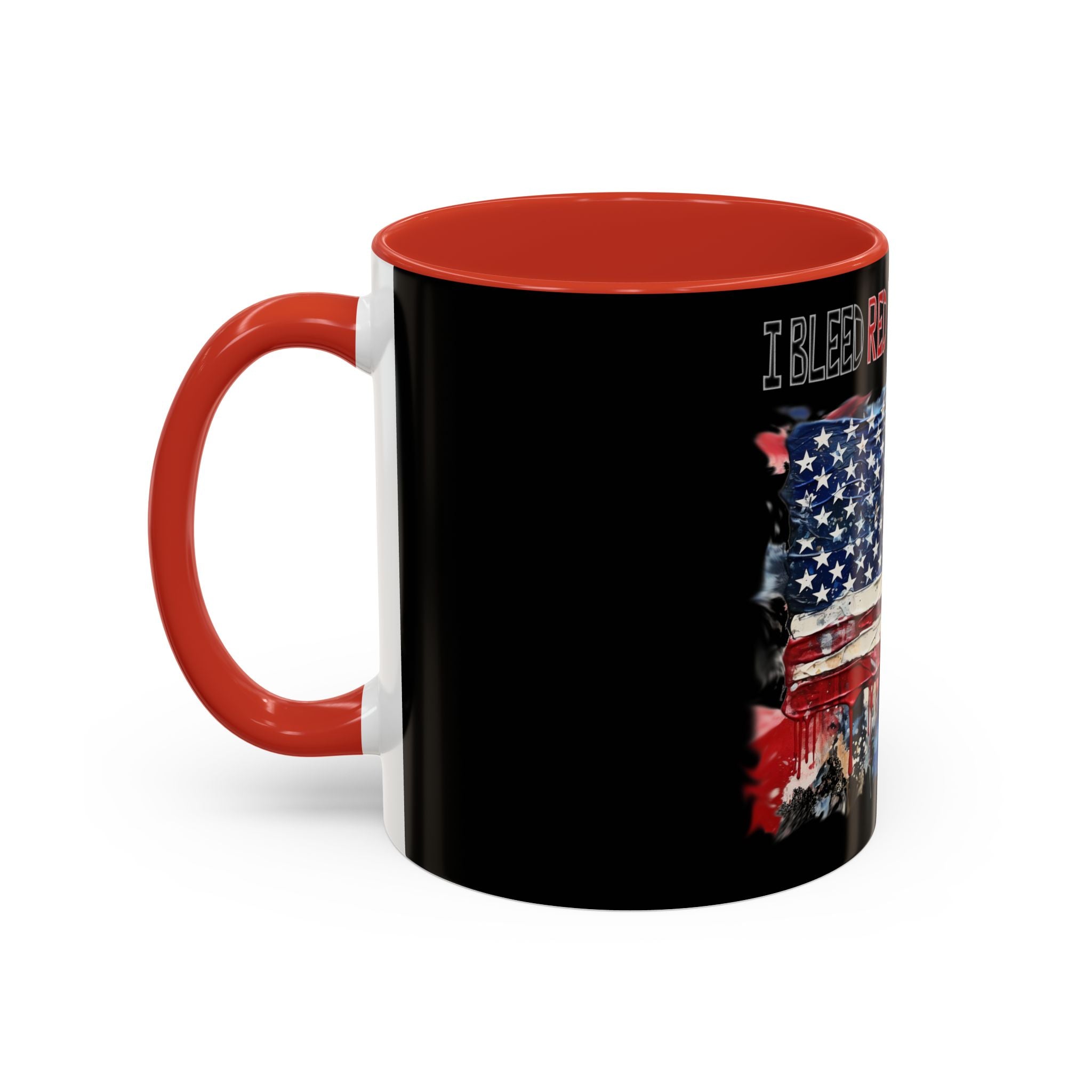 I Bleed Red White and Blue / Accent Coffee Mug 11/15 oz