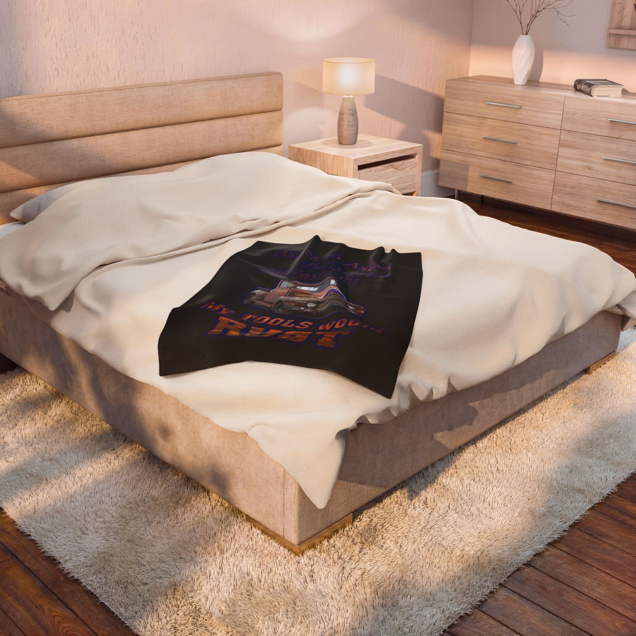 Ashes To Ashes Dust To Dust / Velveteen Plush Blanket