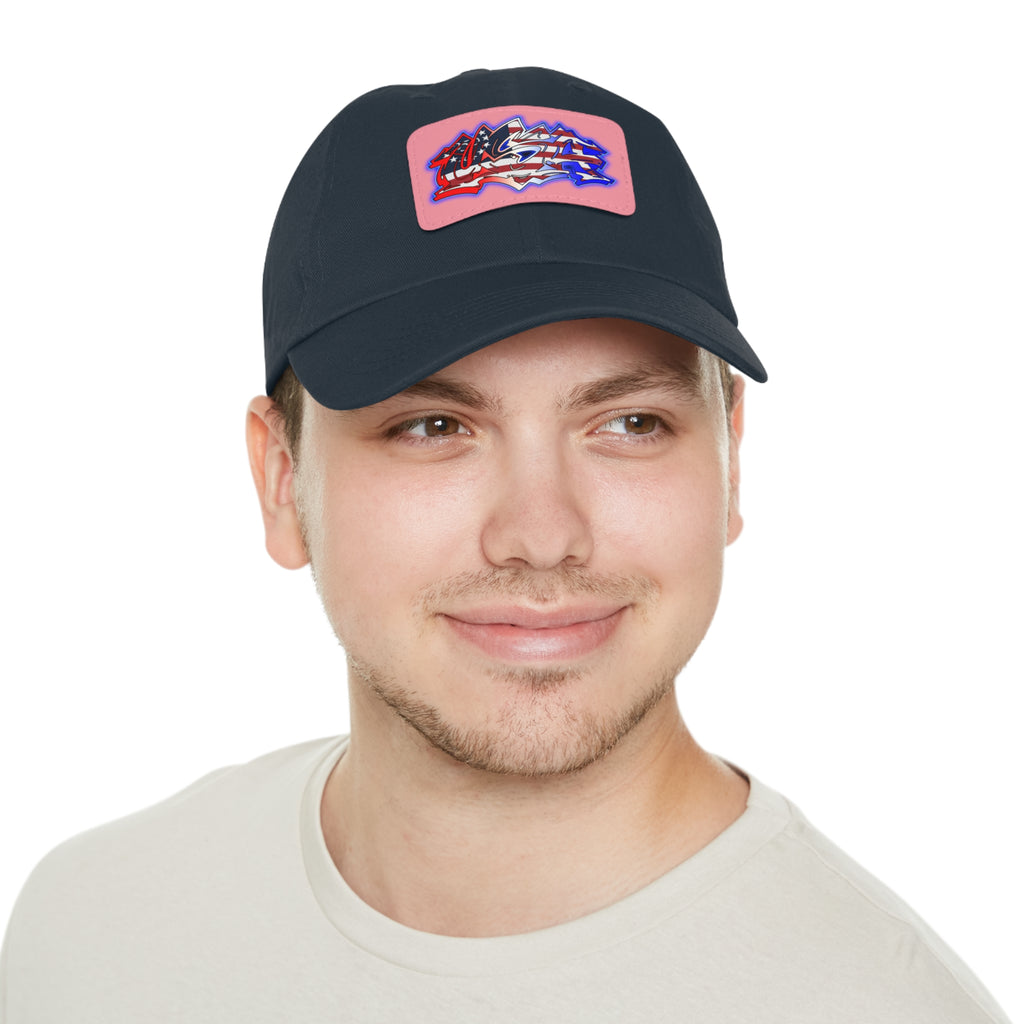 USA Graffiti / Leather Patch Hat