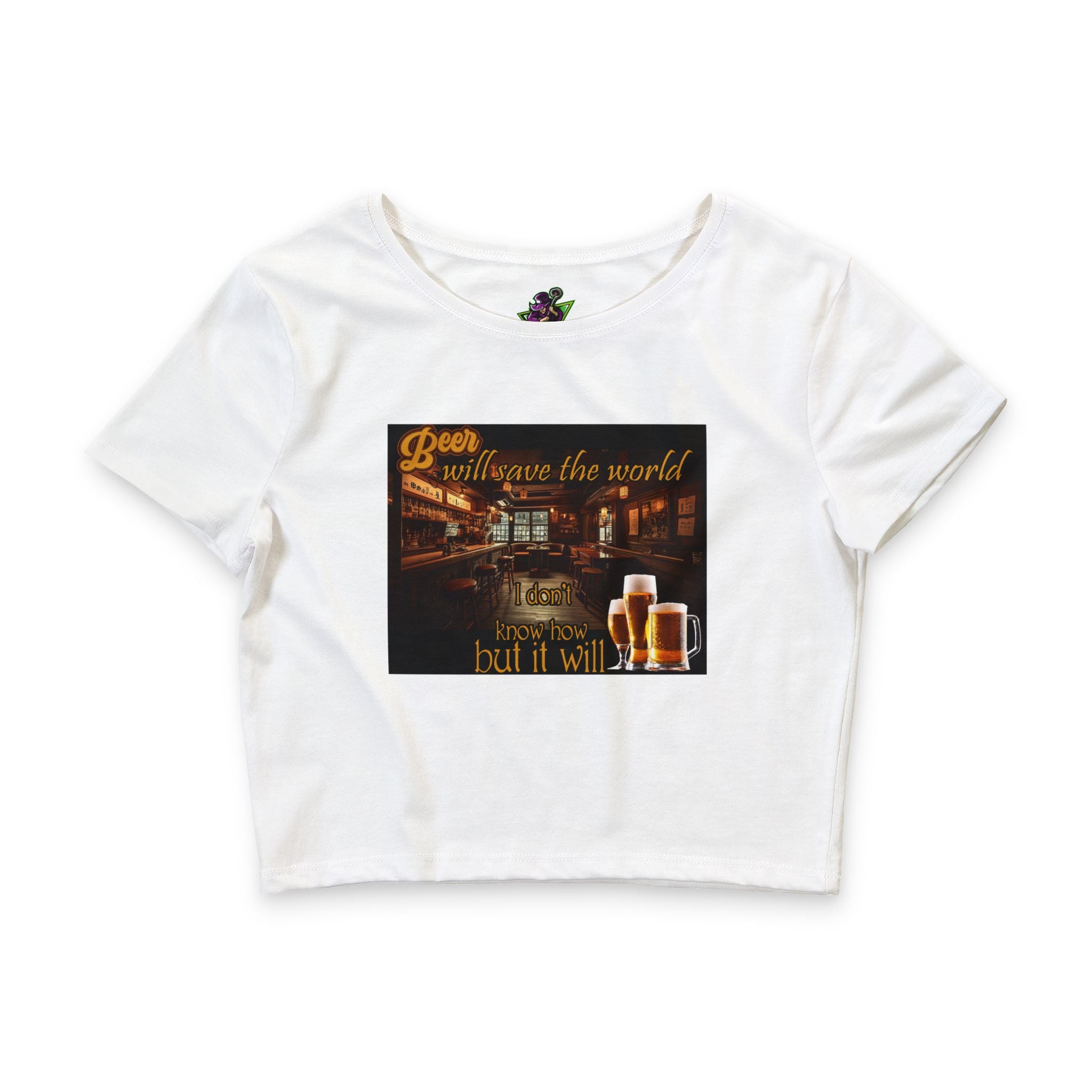 Beer will Save the World /Crop Tee