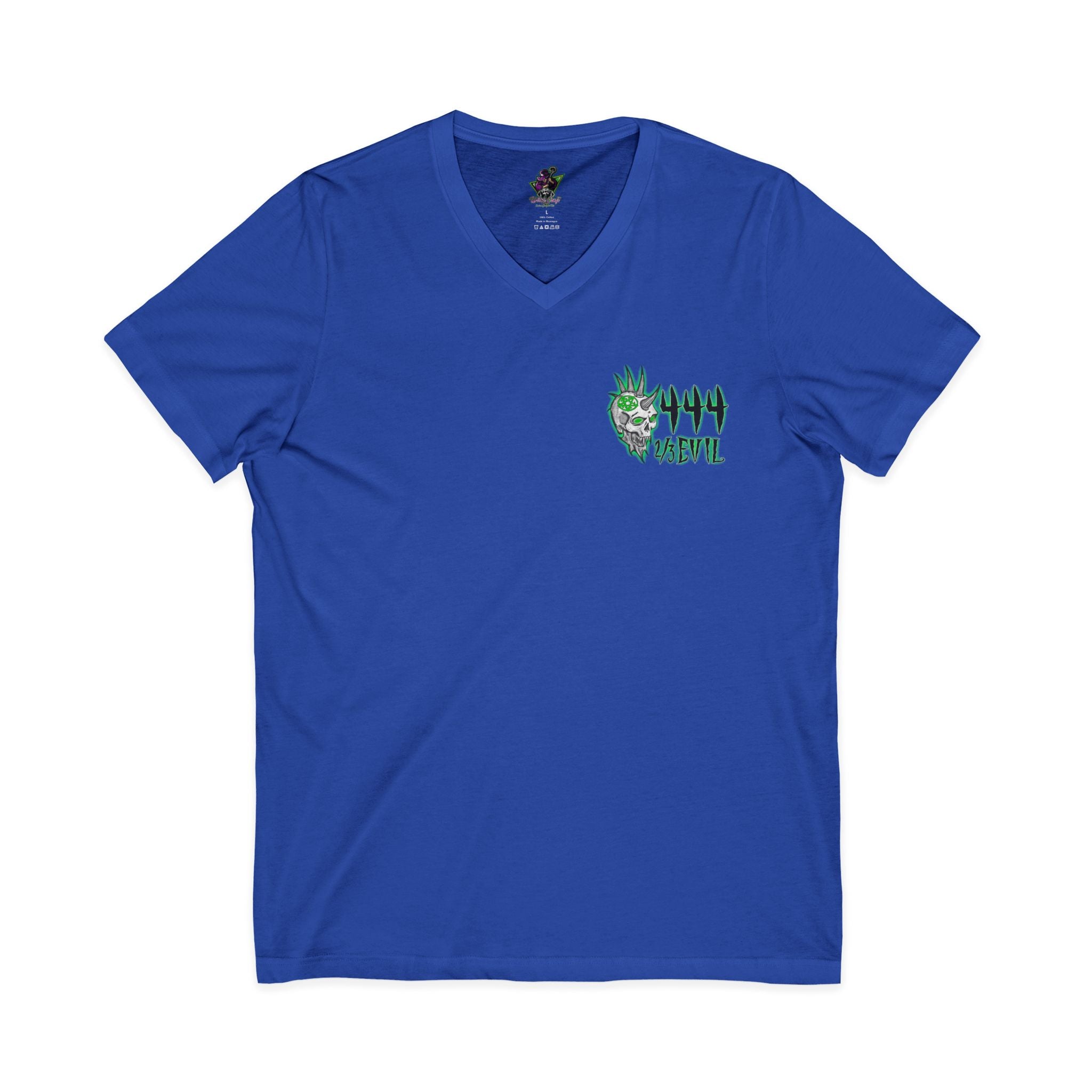 2/3 Evil Punk Skull / V-Neck Shirt