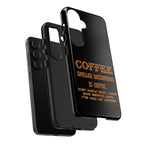 Coffee Coffee Spelled Backwards Is EEFFOC / Tough Phone Case