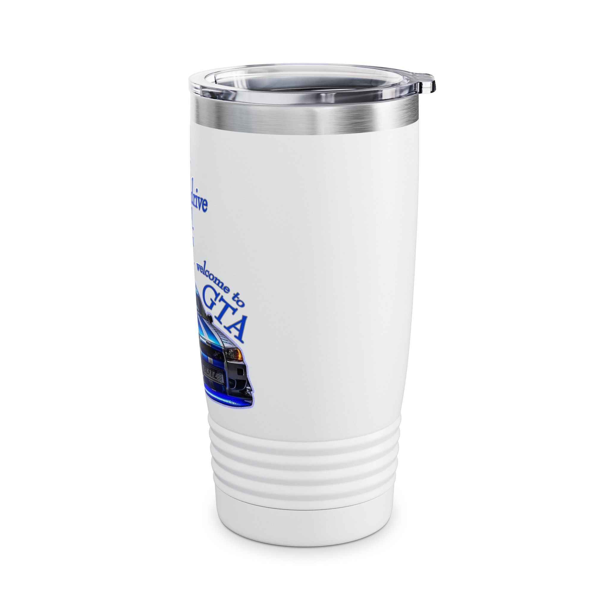 Daughter Doesn't Drive Like A Girl Blue / Insulated Tumbler 20oz