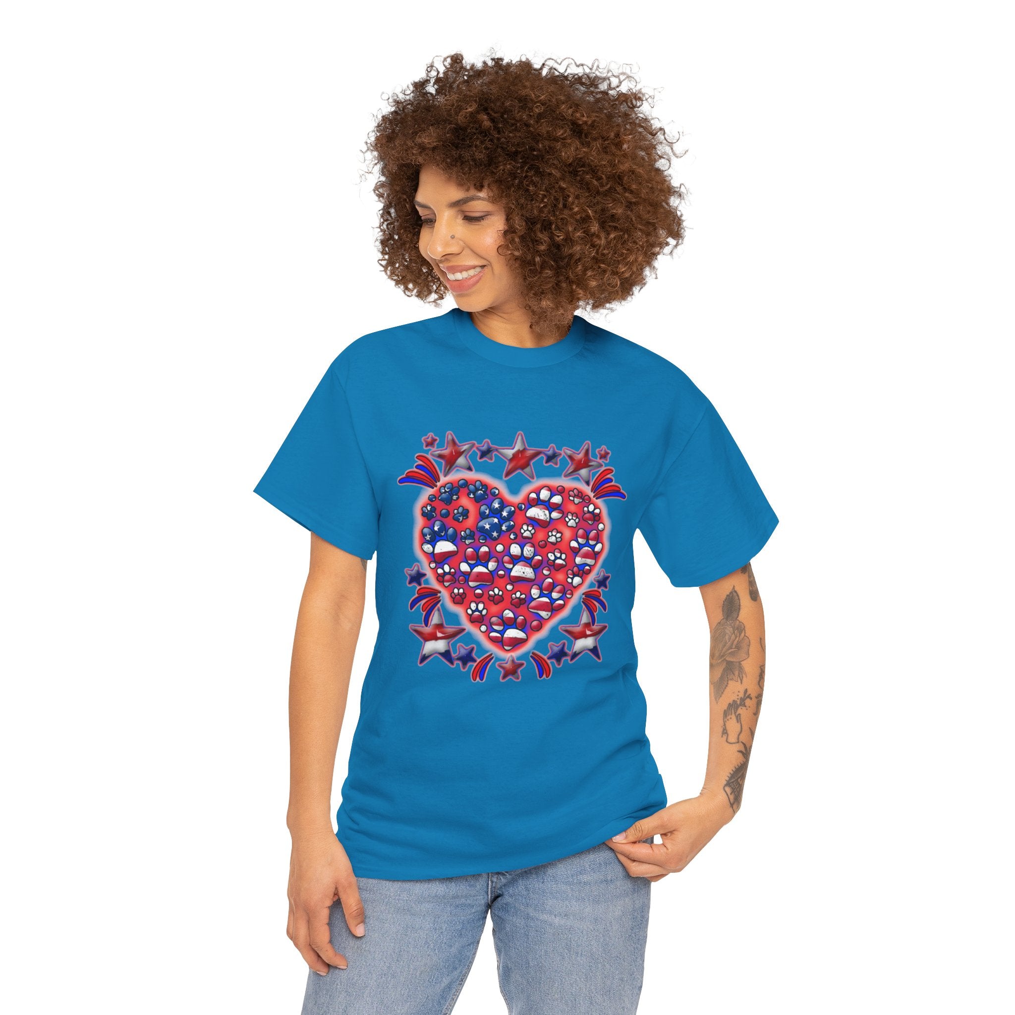 Patriotic Dog Heart